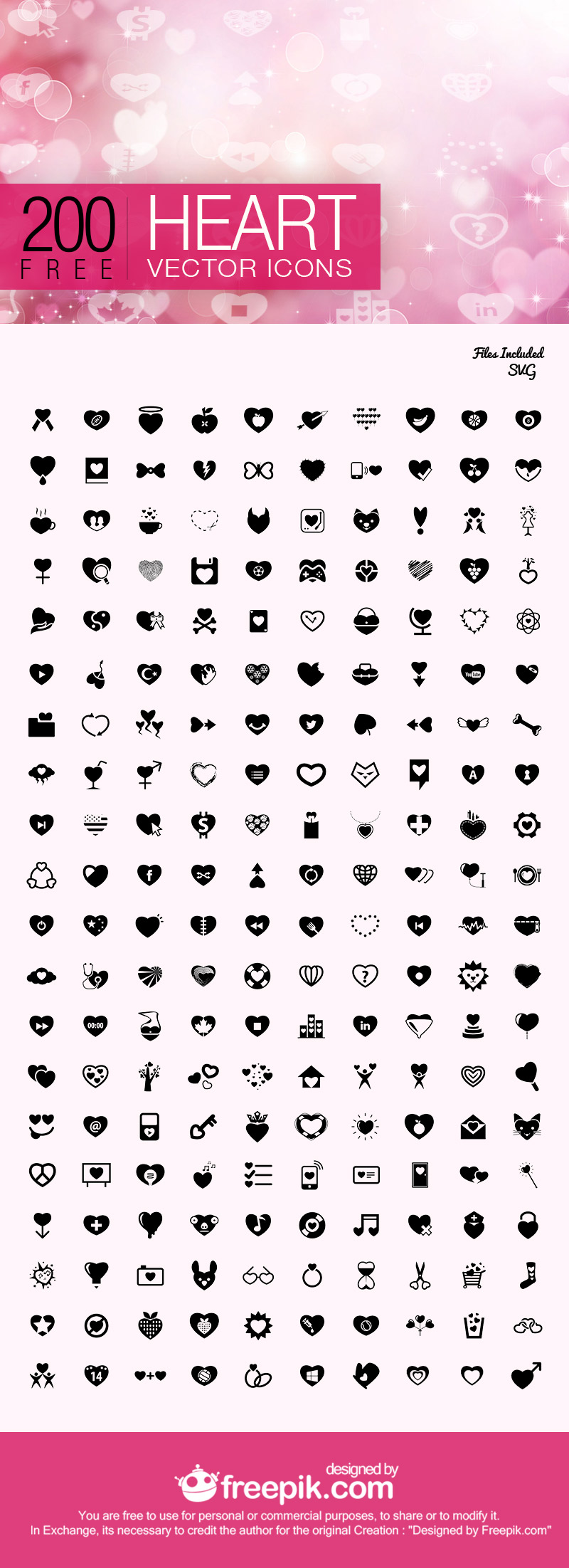 Heart icons