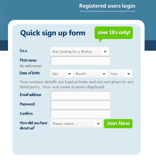 Lengthy Registration Forms