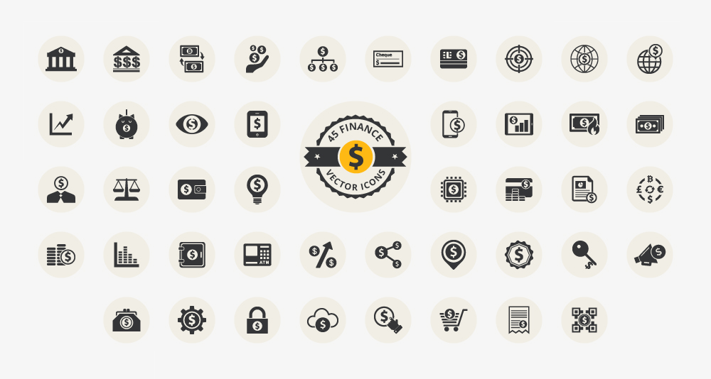 Download Free Finance Icons - 100% Vectors - eWebDesign