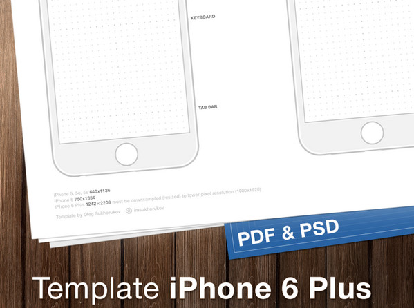 for pdf paper iphone keyboard based for and Templates Mediums Paper PDF Wireframes Designers, Free