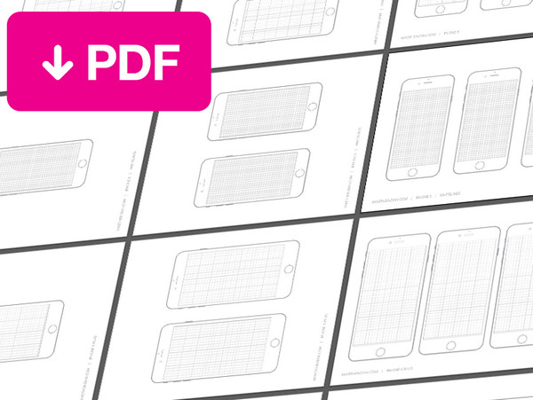 iphone for paper pdf keyboard Mike iPhone6 Sketch by Warner Templates