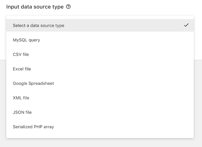 data sources