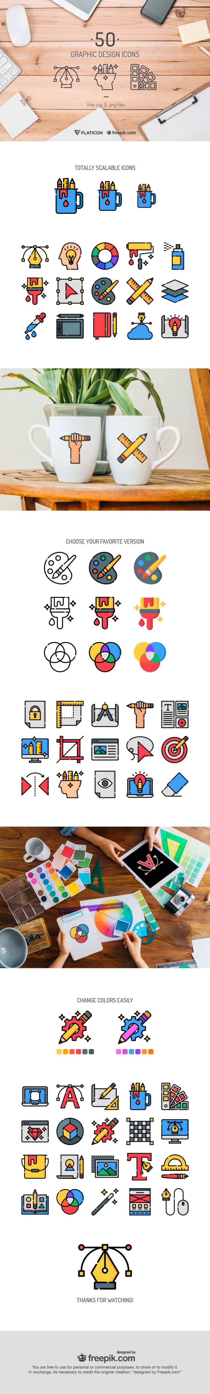 Freebie: 50 High Quality Graphic Design Icons – eWebDesign